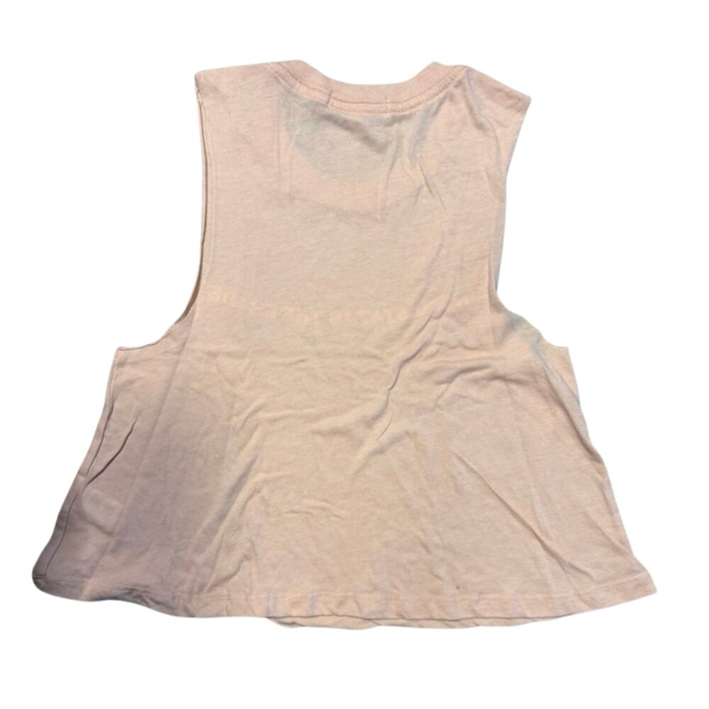 NWOT Spiritual Gangster Tank Top XS Blush Pink Crop Muscle Tee - Picture 3 of 5